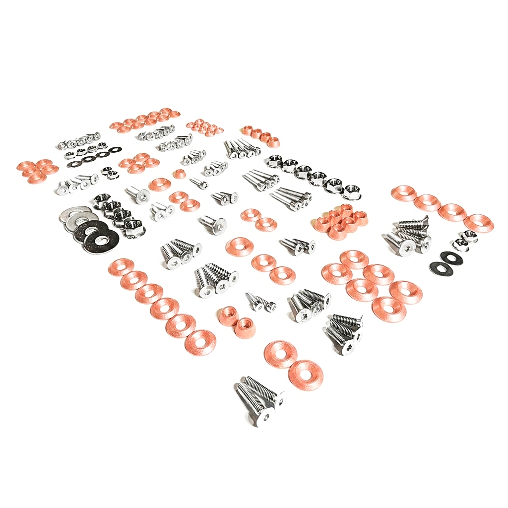 ZSPEC Stage-2 Dress Up Bolts® Fastener Kit for '15-23 Ford Mustang GT500 S550, Stainless & Billet - ZSPEC Design LLC - Hardware Fasteners - Fastener Kit, ford, mustang, s550, stage 2 - zspecdesign.com
