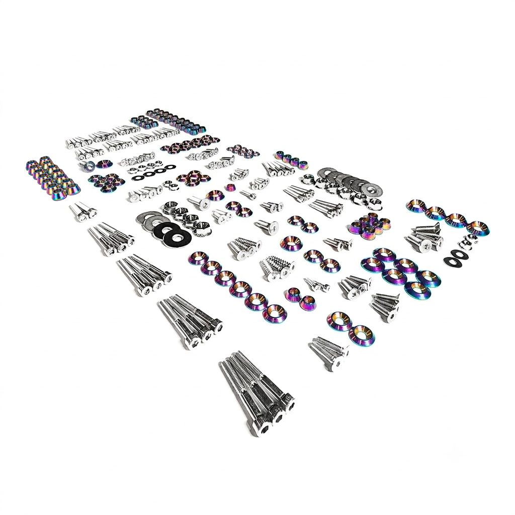 ZSPEC Stage-3 Dress Up Bolts® Fastener Kit for '15-23 Ford Mustang GT500 S550, Stainless & Billet - ZSPEC Design LLC - Hardware Fasteners - Fastener Kit, ford, mustang, s550, stage 3 - zspecdesign.com