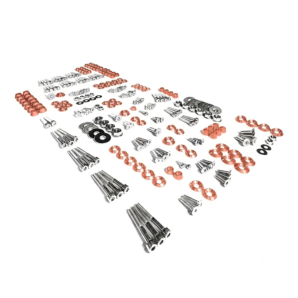 ZSPEC Stage-3 Dress Up Bolts® Fastener Kit for '15-23 Ford Mustang GT500 S550, Stainless & Billet - ZSPEC Design LLC - Hardware Fasteners - Fastener Kit, ford, mustang, s550, stage 3 - zspecdesign.com
