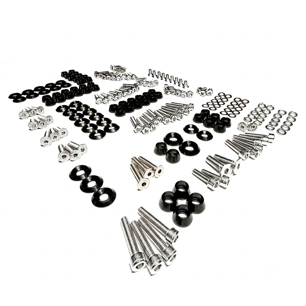 ZSPEC "Stage 3" Dress Up Bolts® Fastener Kit for '05-14 Ford Mustang V6 S197, Stainless & Billet - ZSPEC Design LLC - Hardware Fasteners - Fastener Kit, ford, mustang, s197, stage 3, v6 - zspecdesign.com