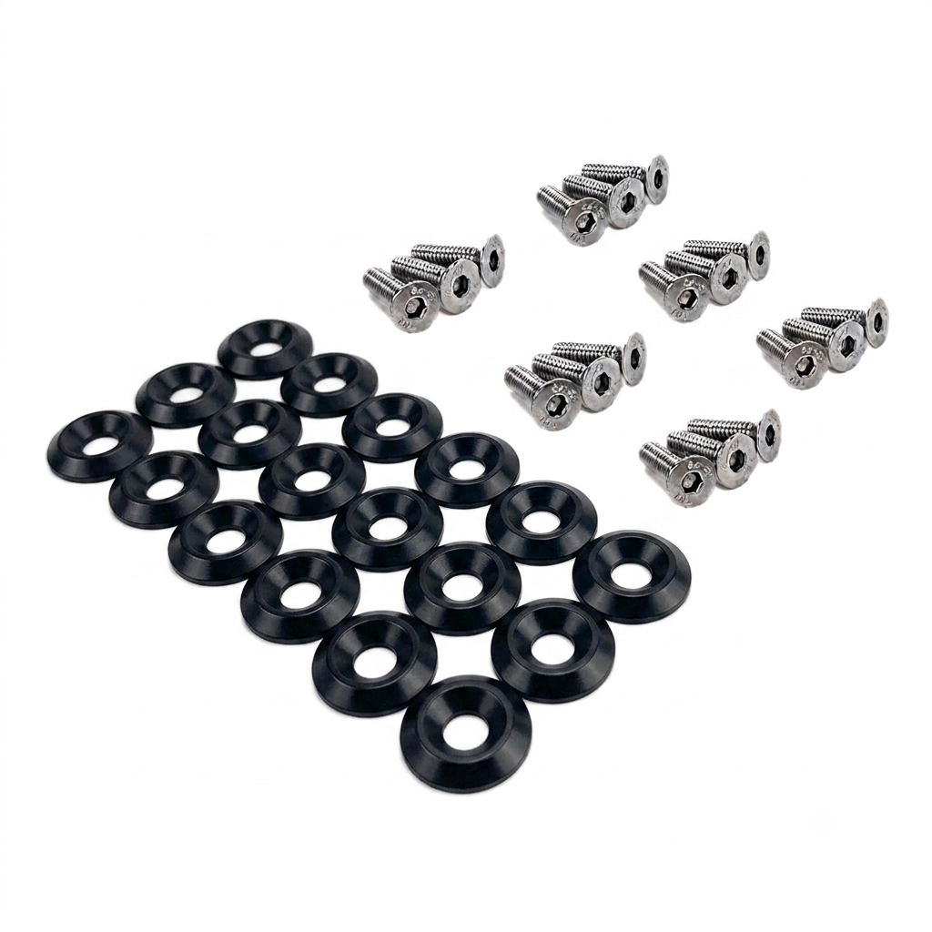 ZSPEC Fenders-Rad-Brackets-Hood-Prop-Headlights Fasteners for '05-14 S197 Ford Mustang, Stainless & Billet - ZSPEC Design LLC - Hardware Fasteners - Fastener Kit, ford, mustang, s197 - zspecdesign.com