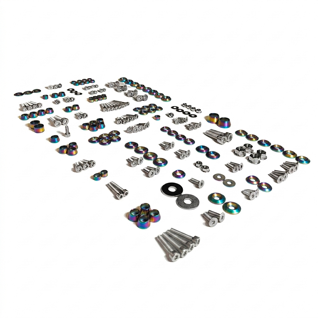 ZSPEC Stage-2 Dress Up Bolts® Fastener Kit for Ford Mustang SN95 V8, Stainless & Billet - ZSPEC Design LLC - Hardware Fasteners - Fastener Kit, ford, mustang, sn95, stage 2 - zspecdesign.com