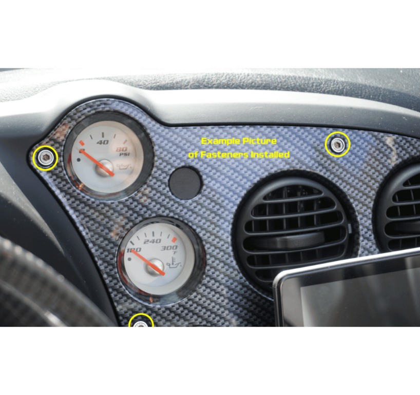 ZSPEC Radio Console Dress Up Bolts® Fasteners for '03-06 Dodge Viper, Stainless & Billet - ZSPEC Design LLC - Hardware Fasteners - dodge, Dress Up Bolt, Fastener Kit, Interior Fastener Kits, radio, viper, Washer Color - zspecdesign.com