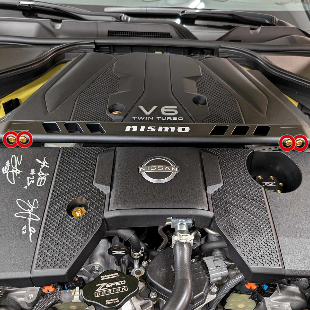 ZSPEC Titanium Fastener Kit for the NISMO Strut Bar, Replaces four OEM assembly bolts
Hardware Kit Specs:
Grade-5 GR5 Titanium Bolts/Fasteners and Washers