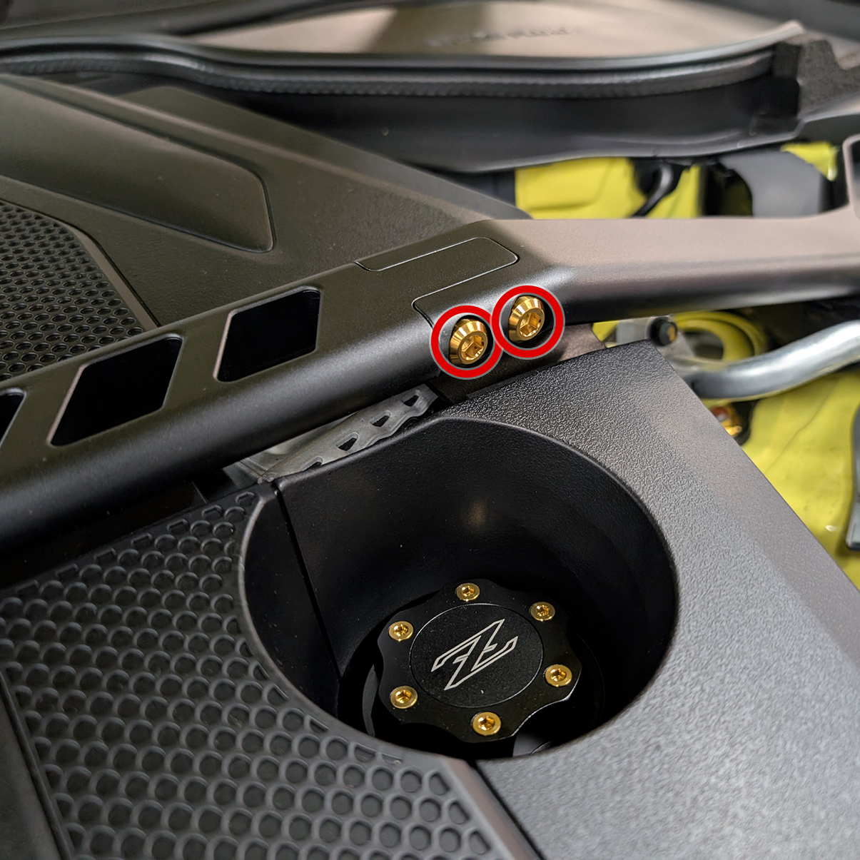 ZSPEC Titanium Fastener Kit for the NISMO Strut Bar, Replaces four OEM assembly bolts
Hardware Kit Specs:
Grade-5 GR5 Titanium Bolts/Fasteners and Washers