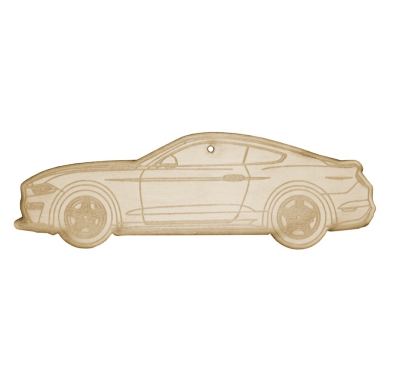 ZSPEC Laser-Engraved Wood Ornament, Style: Mustang S550, Birch - ZSPEC Design LLC - Holiday Ornaments - Mustang, holiday, Ford, ornament, S550 - zspecdesign.com