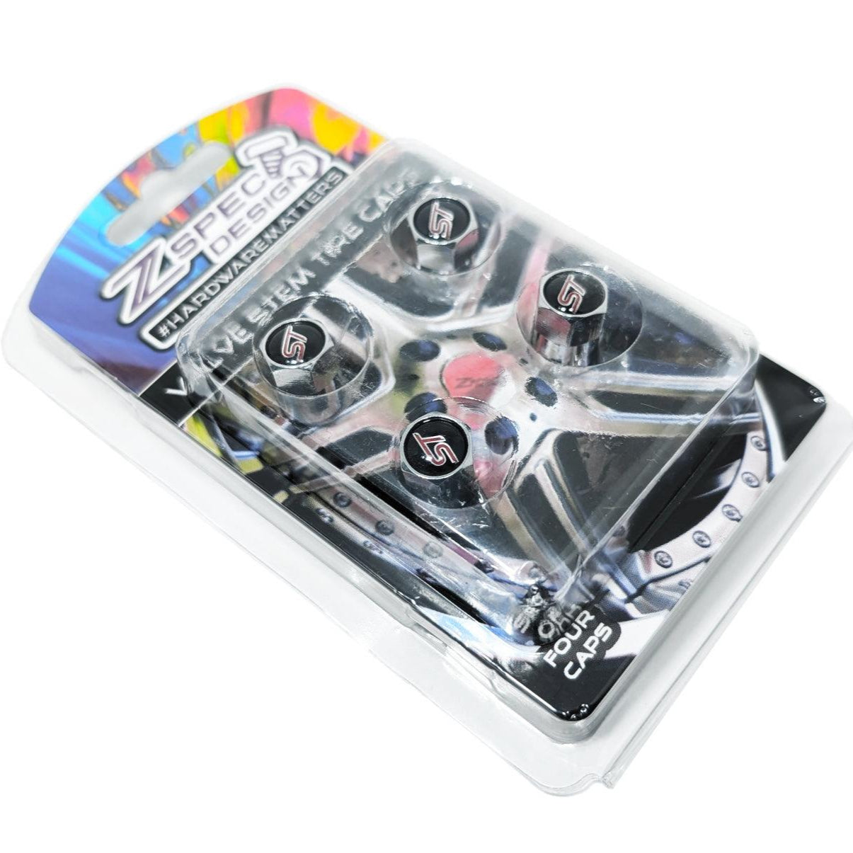 Chrome Valve Stem Tire Caps, "ST" style, for Focus, Fiesta others
Tires Wheels Rims Upgrade Dress Up Hardware Car Show Ready Engine Bay Headlights Brackets
