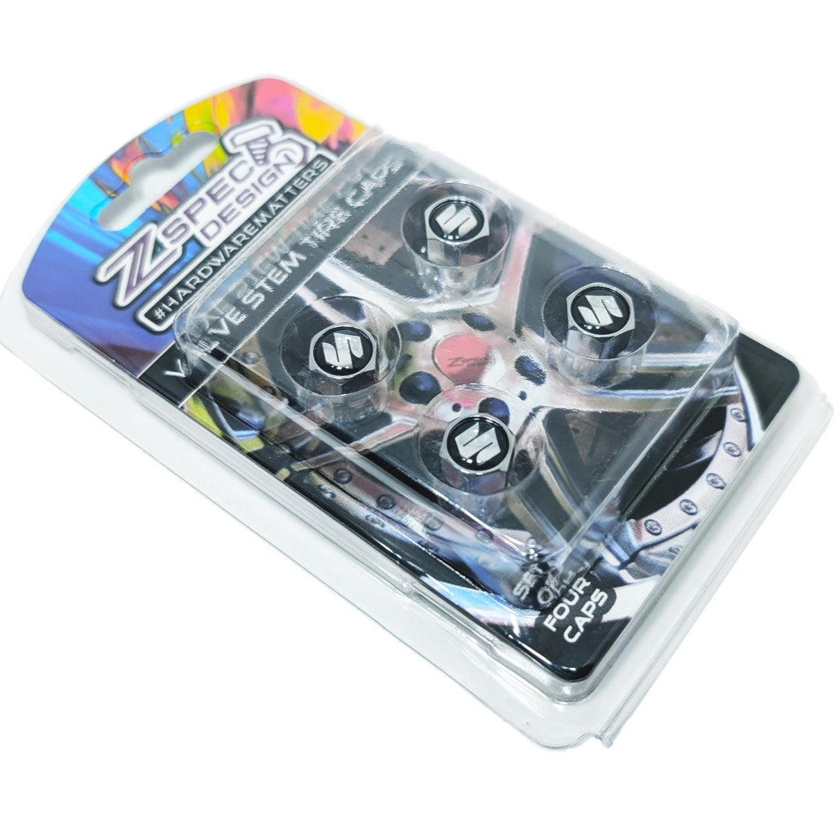 Chrome Valve Stem Tire Caps, Suzuki Style | ZSPEC Design LLC
Tires Wheels Rims Upgrade Dress Up Hardware Car Show Ready Engine Bay Headlights Brackets