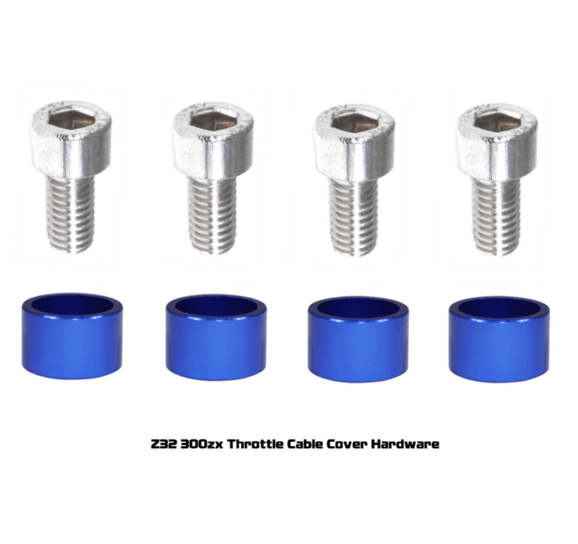 ZSPEC Throttle Cable Cover Fasteners for '90-96 Nissan 300zx Z32, Stainless & Billet - ZSPEC Design LLC - Hardware Fasteners - 300zx, nissan, stainless, throttle, Washer Color, z32 - zspecdesign.com