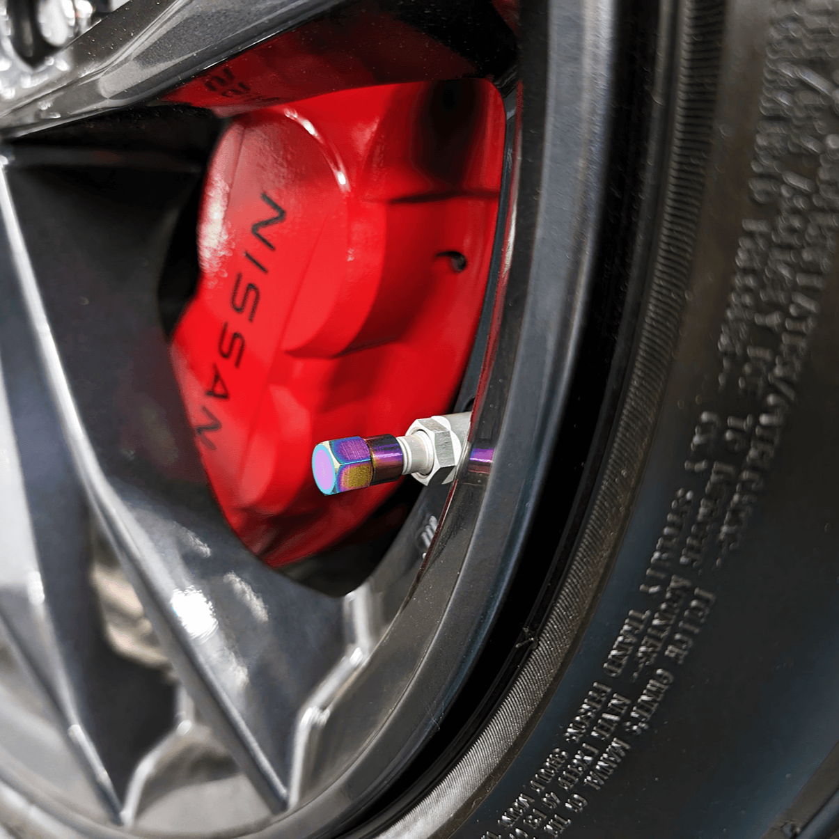 Titanium Tire Cap Set, Universal for Valve Stem Caps on Cars & Bikes, Grade-5 Titanium - ZSPEC Design LLC - Hardware Fasteners - acura, bmw, cap, datsun, honda, jeep, kia, lexus, mazda, mazda3, mazda6, mazdaspeed, mazdaspeed3, mini, nissan, nissanz, porsche, tire, toyota, toyota tire cap, vw - zspecdesign.com