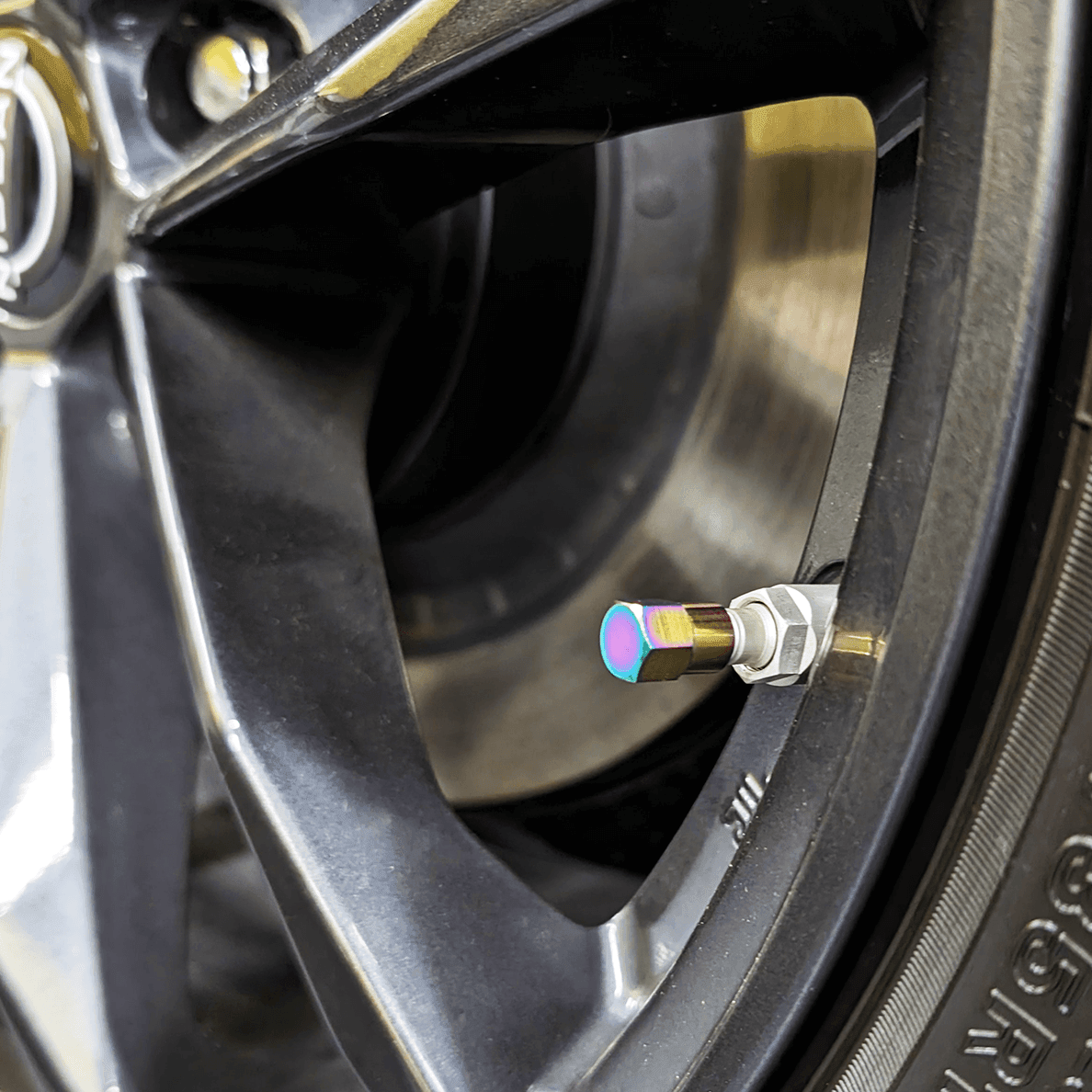 Titanium Tire Cap Set, Universal for Valve Stem Caps on Cars & Bikes, Grade-5 Titanium - ZSPEC Design LLC - Hardware Fasteners - acura, bmw, cap, datsun, honda, jeep, kia, lexus, mazda, mazda3, mazda6, mazdaspeed, mazdaspeed3, mini, nissan, nissanz, porsche, tire, toyota, toyota tire cap, vw - zspecdesign.com