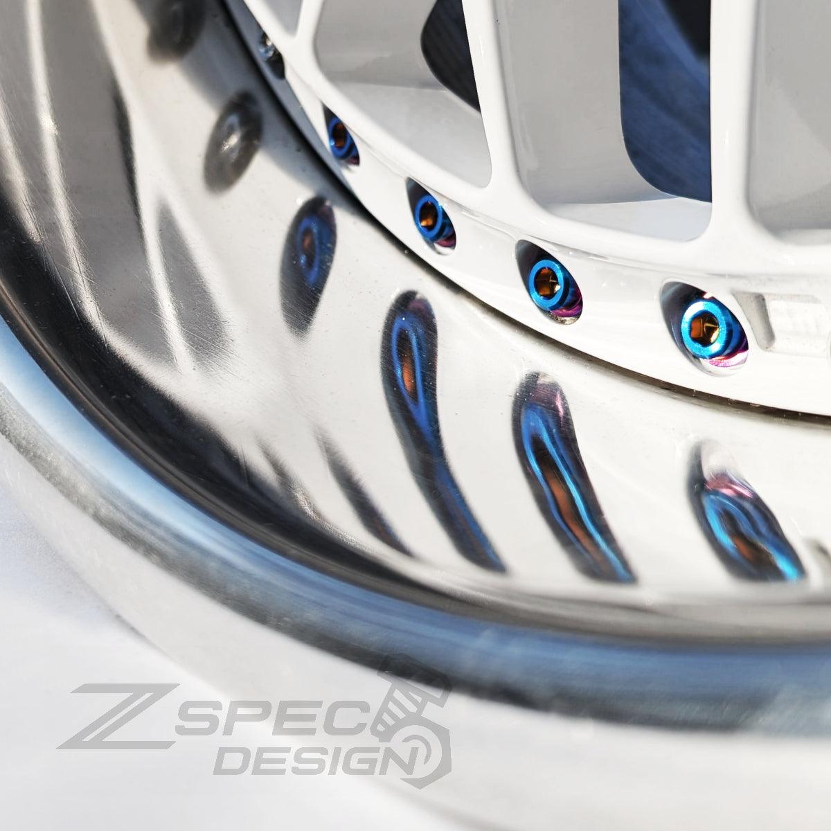 ZSPEC M7-1.0x32mm 3-Piece Wheel Assembly Bolt, Titanium Grade-5
PVD Finishes. Fits many BBS, OZ, Work, Volk and others.