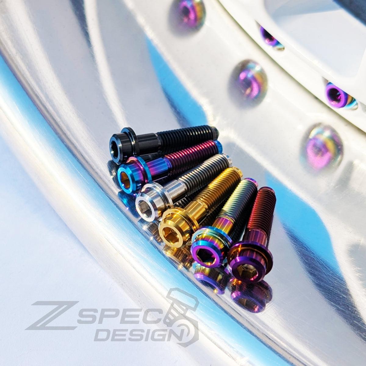 ZSPEC M7-1.0x32mm 3-Piece Wheel Assembly Bolt, Titanium Grade-5
PVD Finishes. Fits many BBS, OZ, Work, Volk and others.