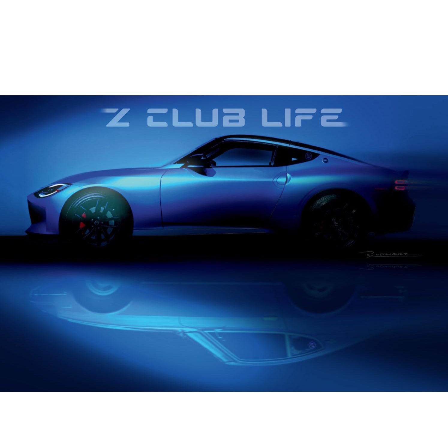 Z Club Life "Reflections" Poster produced for ZCON 2022 Birmingham Event, 24" x 36" Size - ZSPEC Design LLC - Posters, Prints, & Visual Artwork - lifestyle, poster, Z - zspecdesign.com