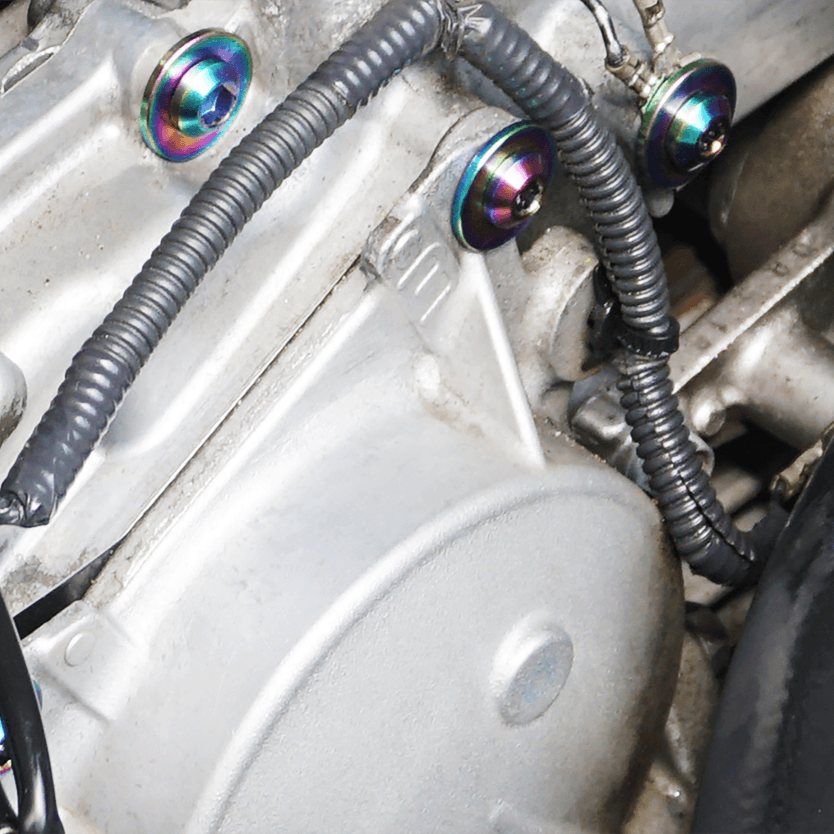 ZSPEC VQ37VHR Front-Engine Dress Up Fastener Kit, 370z / G37, Titanium
Grade-5 Titanium (40-45% weight-savings, non-corrosive) Material
Engines: VQ37VHR