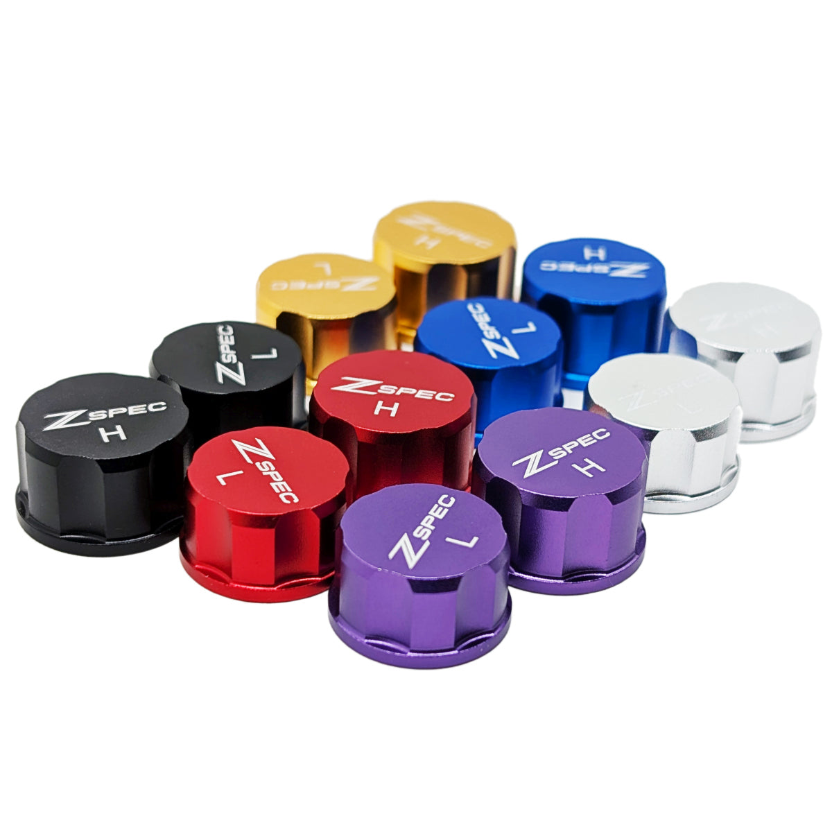 ZSPEC Billet AC Dress Up Caps Set, High & Low, for OEM R134 Systems