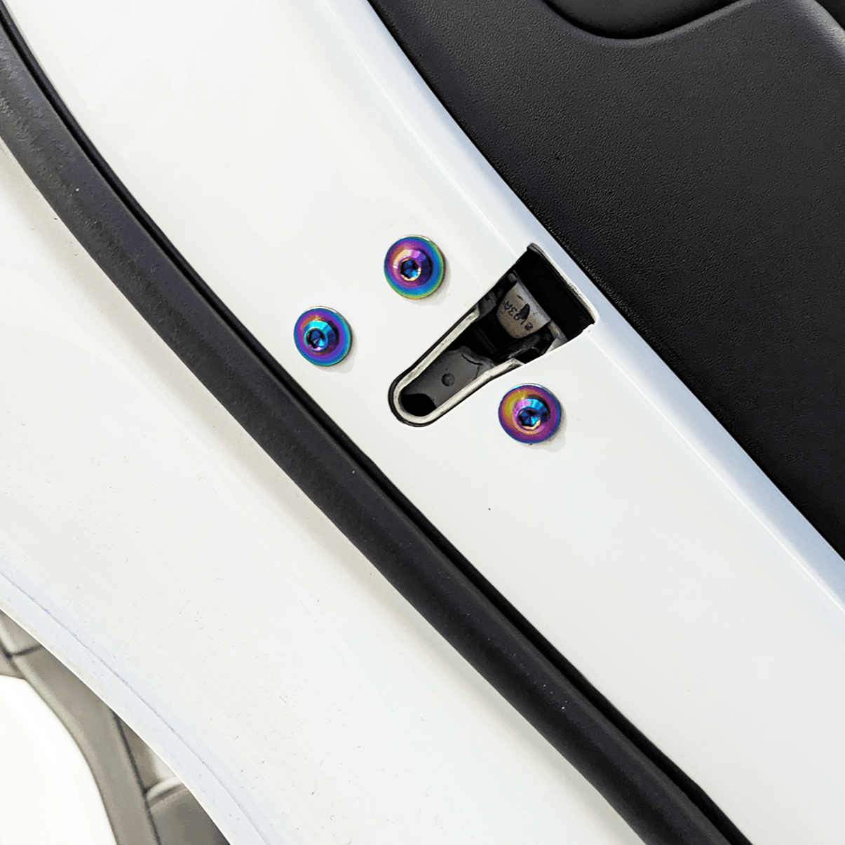 ZSPEC Door-Jams Fastener Kit, Strikers & Latches, for Tesla Model 3 & Y, Grade-5 Titanium - ZSPEC Design LLC - Hardware Fasteners - door jam, Fastener Kit, model 3, model3, tesla, Washer Color - zspecdesign.com