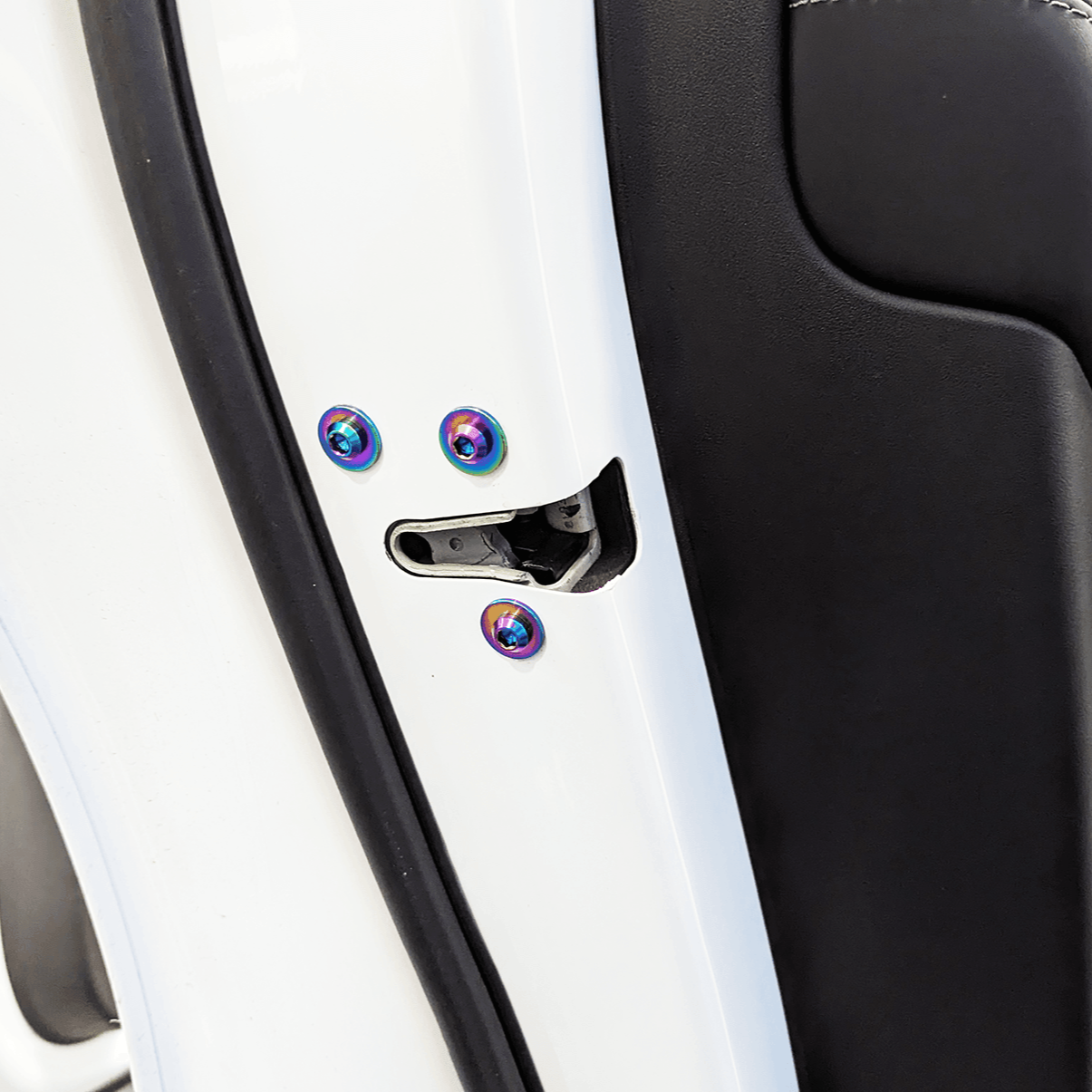 ZSPEC Door-Jams Fastener Kit, Strikers & Latches, for Tesla Model 3 & Y, Grade-5 Titanium - ZSPEC Design LLC - Hardware Fasteners - door jam, Fastener Kit, model 3, model3, tesla, Washer Color - zspecdesign.com