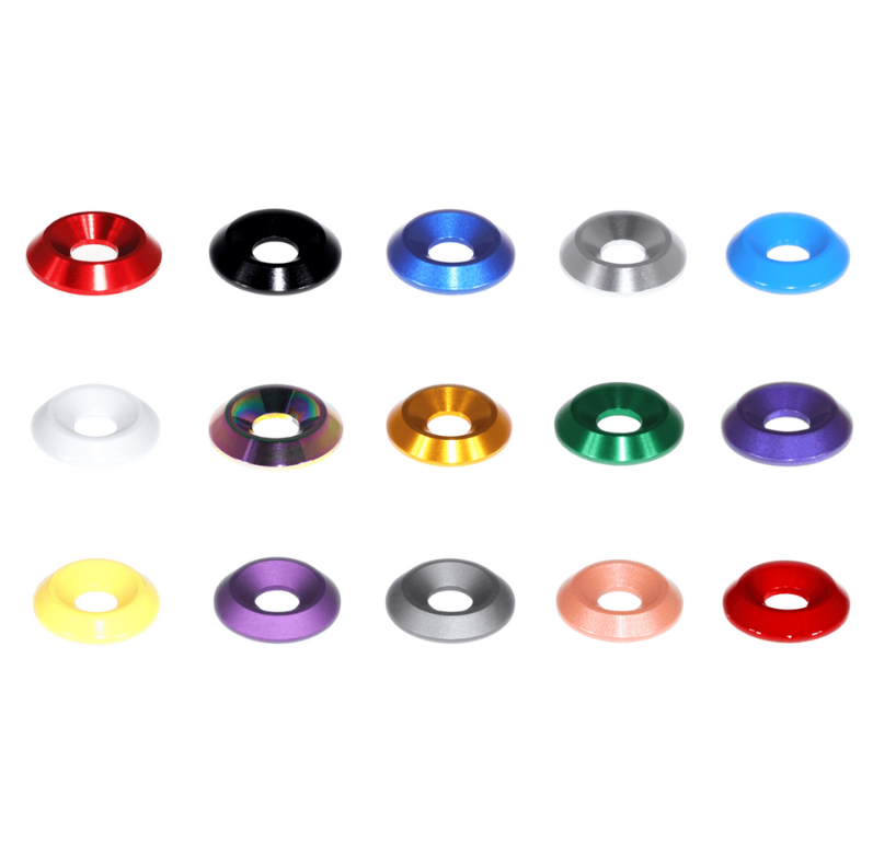 ZSPEC M5 Billet Fender-Finish Dress Up Washers for M5 FHSC Fasteners, 10-Pack - ZSPEC Design LLC - Hardware Fasteners - 10-pack, billet hardware, Dress Up Washer, fhsc, finish washer, m5 - zspecdesign.com