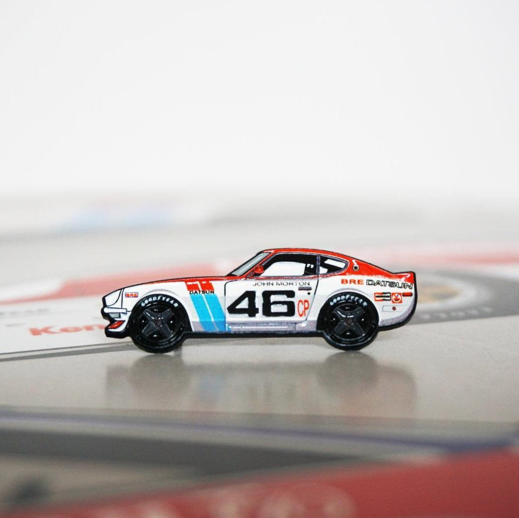 Datsun 240z #46 Race Car - Collector Lapel/Hat Pin - ZSPEC Design LLC - Hardware Fasteners - accessory, bob sharp, bsr, lapel, lifestyle, nissan, nissan pin, pin, race car pin, Z - zspecdesign.com