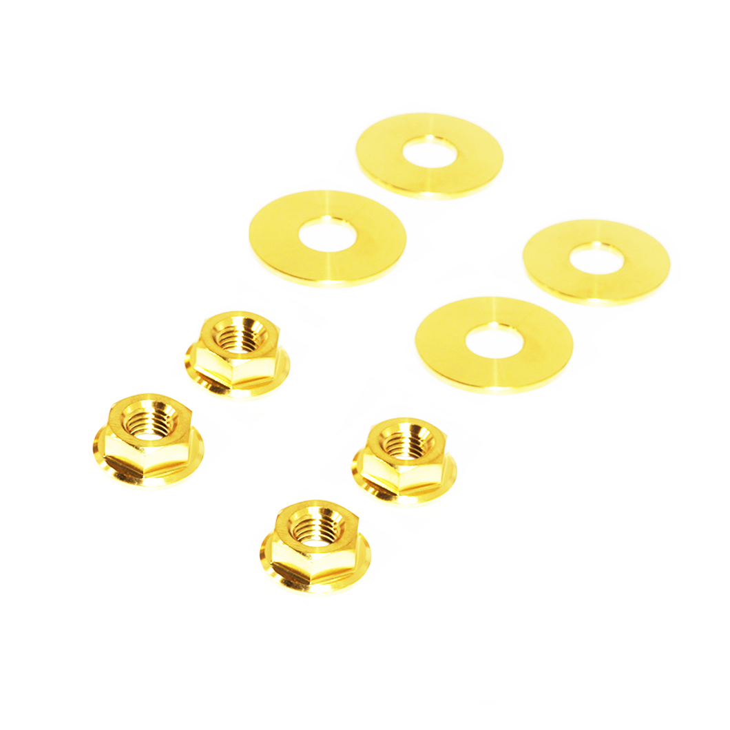 ZSPEC Hood & Hood Struts Hardware Kit for Audi B9 A4/A5, Titanium Dress Up Bolts Fasteners Washers Fittings