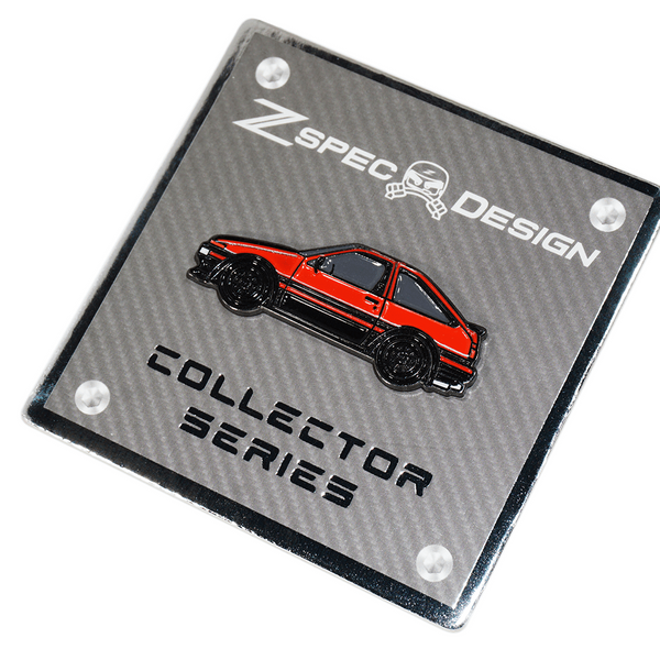 COLLECTOR'S CORNER LAPEL PINS ピンバッジ zspec_ae86_red_corolla_lapel-