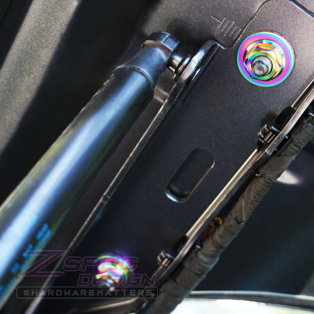 ZSPEC Hood-Hardware Kit for Audi A4 B7/B8/B8.5/B9 Models, Titanium Dress Up Bolts Washers Fasteners