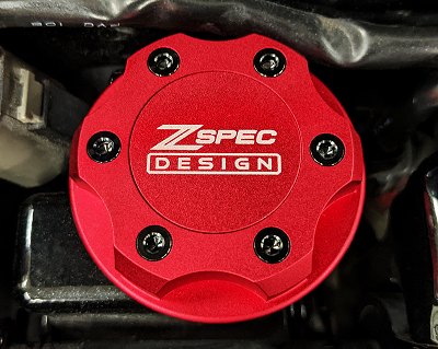 Nissan & Infiniti Billet Oil Caps by ZSPEC 300zx 350z 370z Nissan Z RZ34 Z34 Z33 Z32 Z31 Datsun Z ZX 240z 260z 280z 280zx