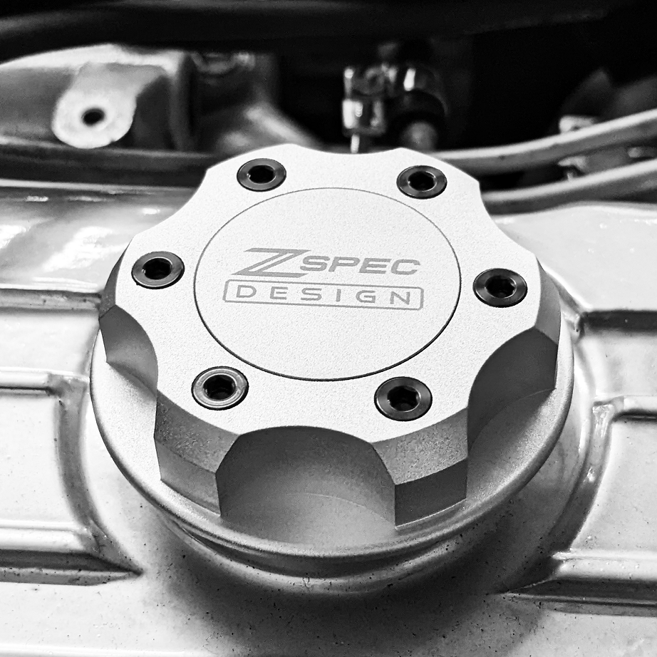 ZSPEC Billet Oil Filler Cap for Nissan/Infiniti/Datsun, Silver Cap