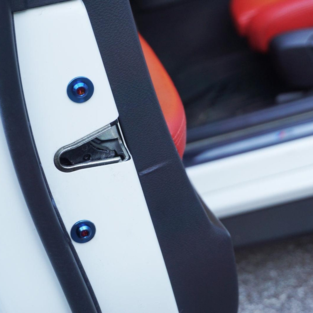 ZSPEC "Door Jams" Dress Up Bolts® Fastener Kit for '14-18 BMW 3-Series Titanium - ZSPEC Design LLC - Hardware Fasteners - 435i, bmw, door jam, F32, Fastener Kit - zspecdesign.com