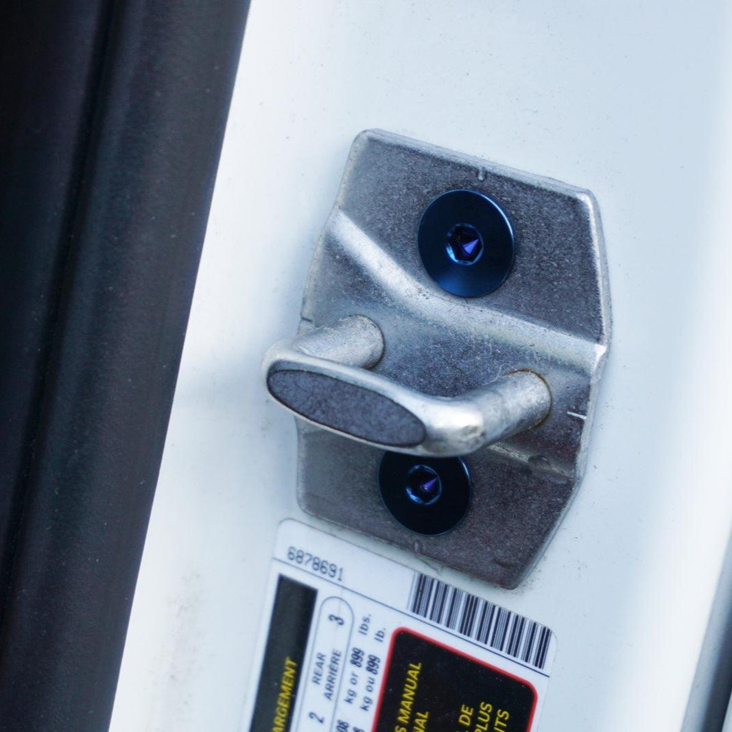 ZSPEC "Door Jams" Dress Up Bolts® Fastener Kit for '14-18 BMW 3-Series Titanium - ZSPEC Design LLC - Hardware Fasteners - 435i, bmw, door jam, F32, Fastener Kit - zspecdesign.com