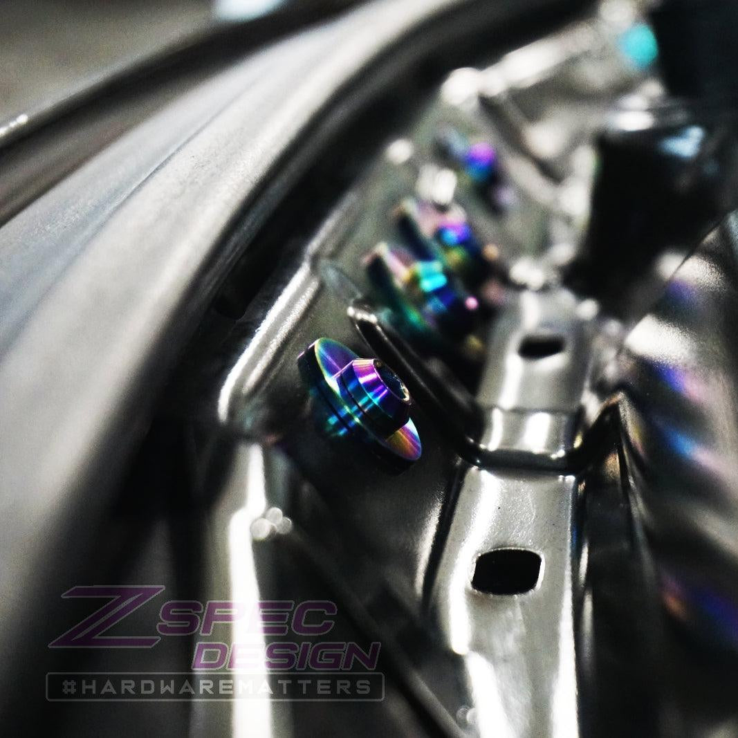 ZSPEC "Stage 2" Dress Up Bolts® Fastener Kit for '14-18 BMW 340i F34 3.0T, Titanium - ZSPEC Design LLC - Hardware Fasteners - 435i, bmw, F32, Fastener Kit, stage 2 - zspecdesign.com