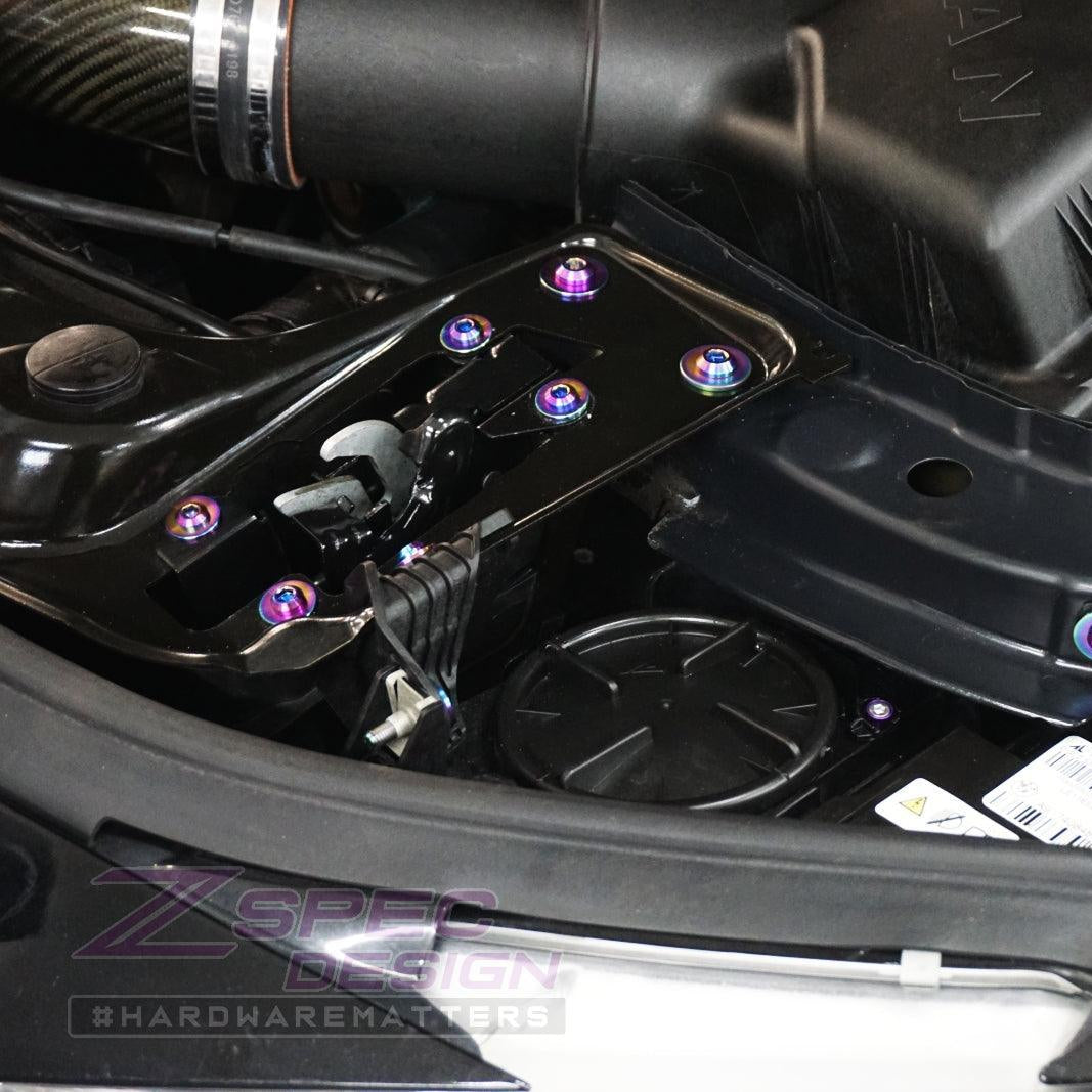 ZSPEC "Stage 1" Dress Up Bolts® Fastener Kit for '14-18 BMW 340i F34 3.0T, Titanium - ZSPEC Design LLC - Hardware Fasteners - 435i, bmw, F32, Fastener Kit, stage 1 - zspecdesign.com