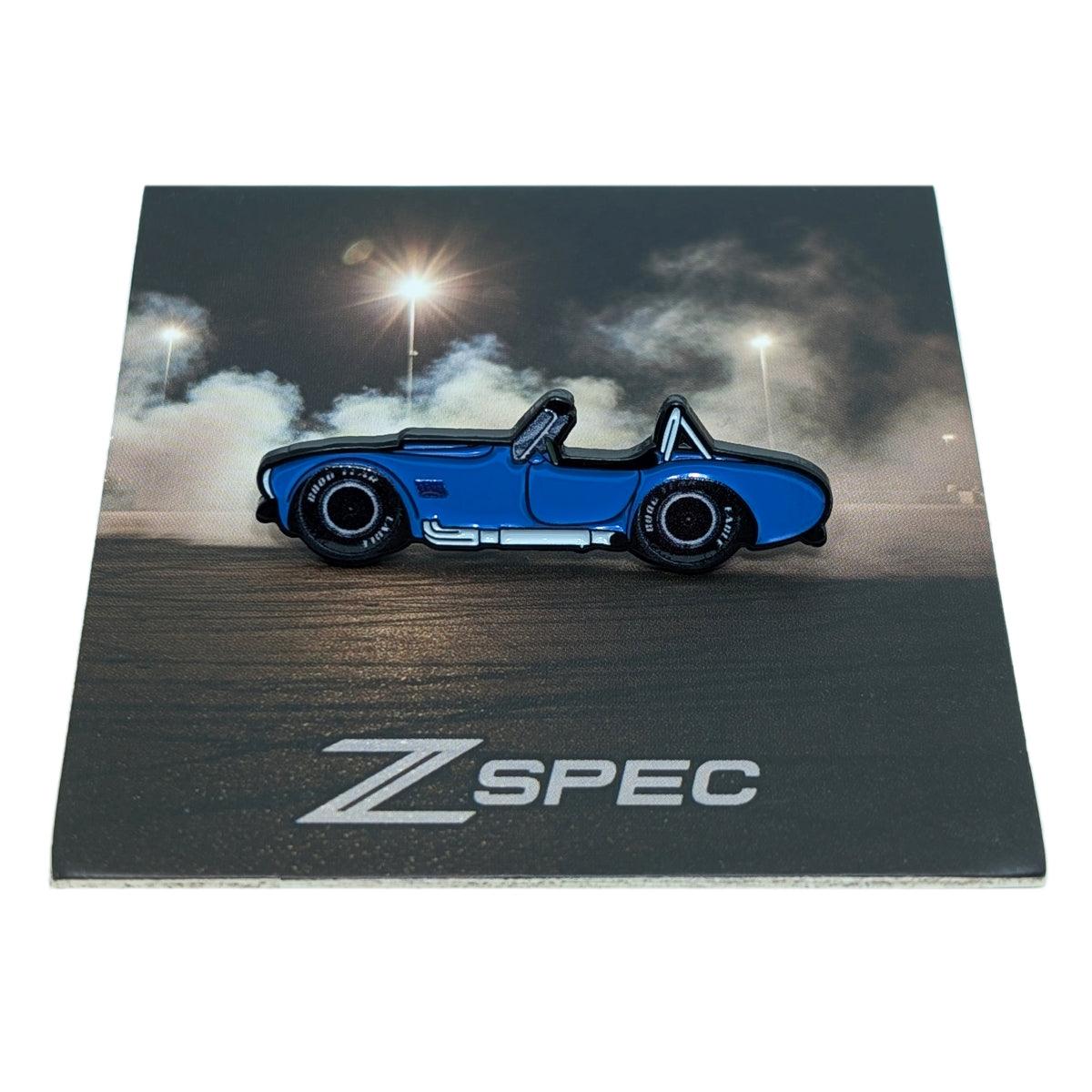 ZSPEC Collector Lapel / Hat Pin - Classic Cobra Muscle Car - Great for hats, backpacks...for display. Whatever your use, it's a great enthusiast gift.