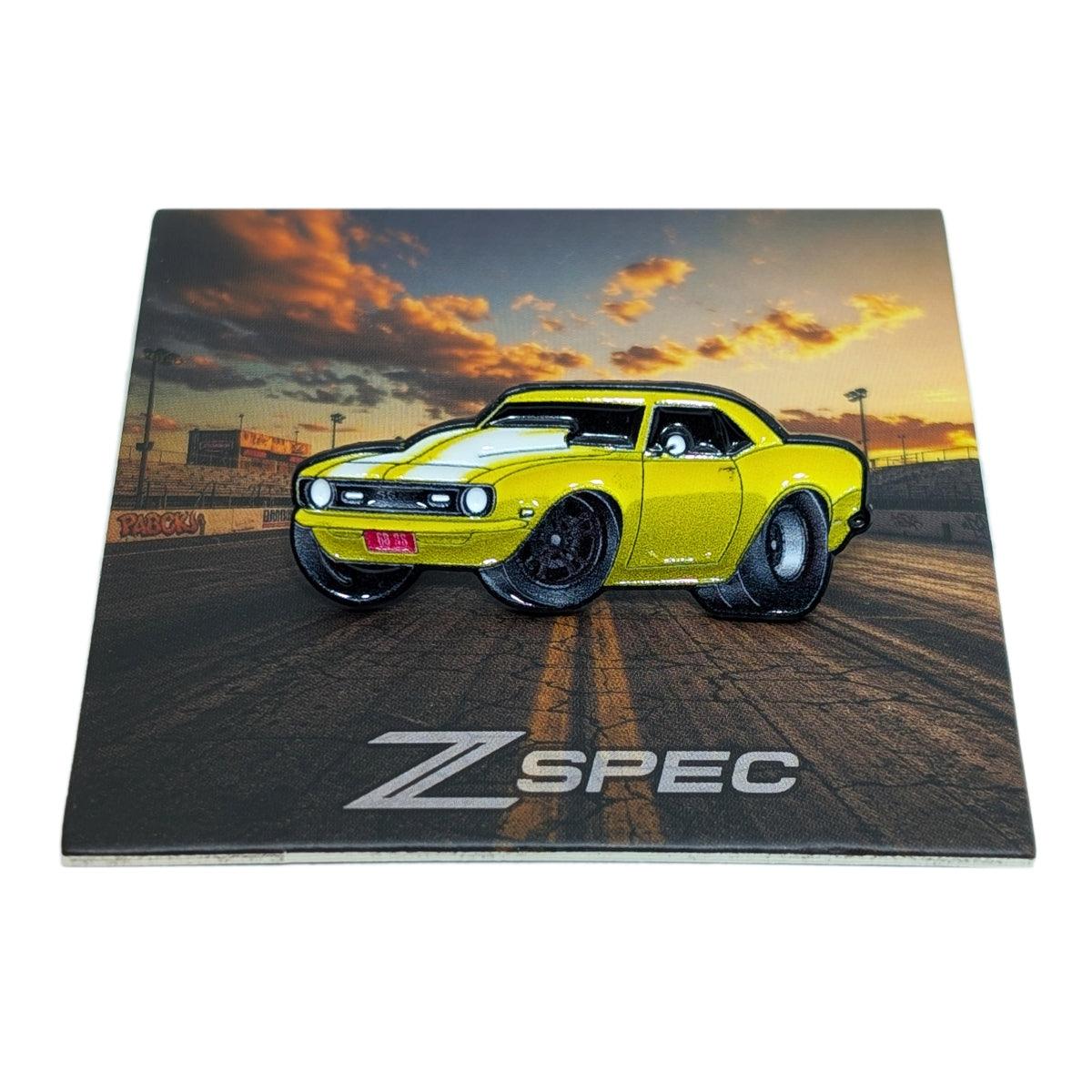 ZSPEC Collector Lapel / Hat Pin - Classic 1st-Gen Chevy Camaro SS - Great for hats, backpacks...for display. Whatever your use, it's a great enthusiast gift.