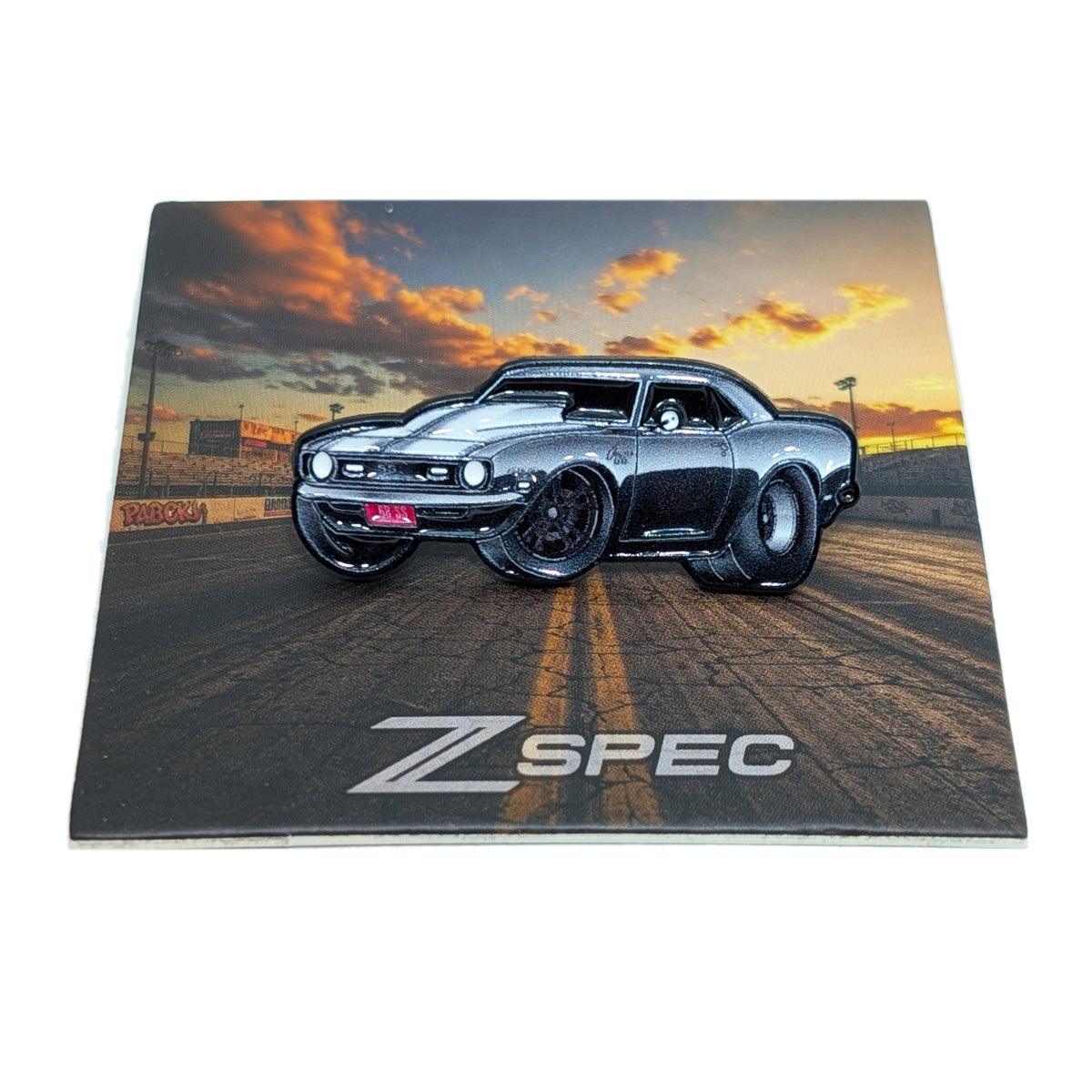 ZSPEC Collector Lapel / Hat Pin - Classic 1st-Gen Chevy Camaro SS - Great for hats, backpacks...for display. Whatever your use, it's a great enthusiast gift.