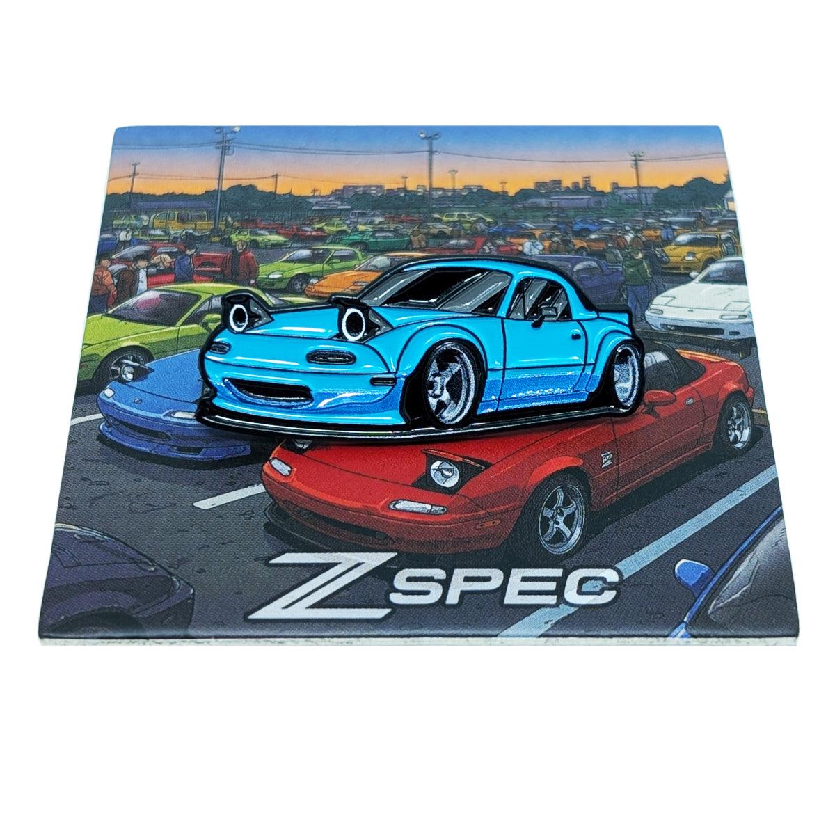 ZSPEC Collector Lapel / Hat Pin - Mazda Miata Car-Show Pin - Great for hats, backpacks...for display. Whatever your use, it's a great enthusiast gift.