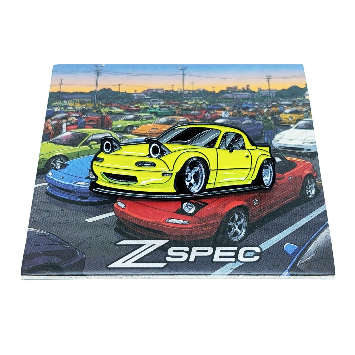 ZSPEC Collector Lapel / Hat Pin - Mazda Miata Car-Show Pin - Great for hats, backpacks...for display. Whatever your use, it's a great enthusiast gift.