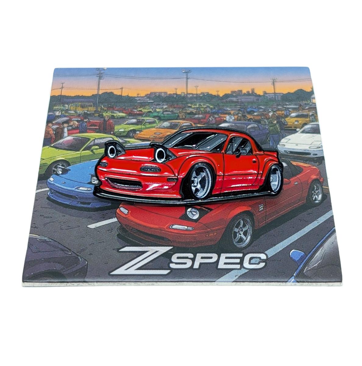 ZSPEC Collector Lapel / Hat Pin - Mazda Miata Car-Show Pin - Great for hats, backpacks...for display. Whatever your use, it's a great enthusiast gift.