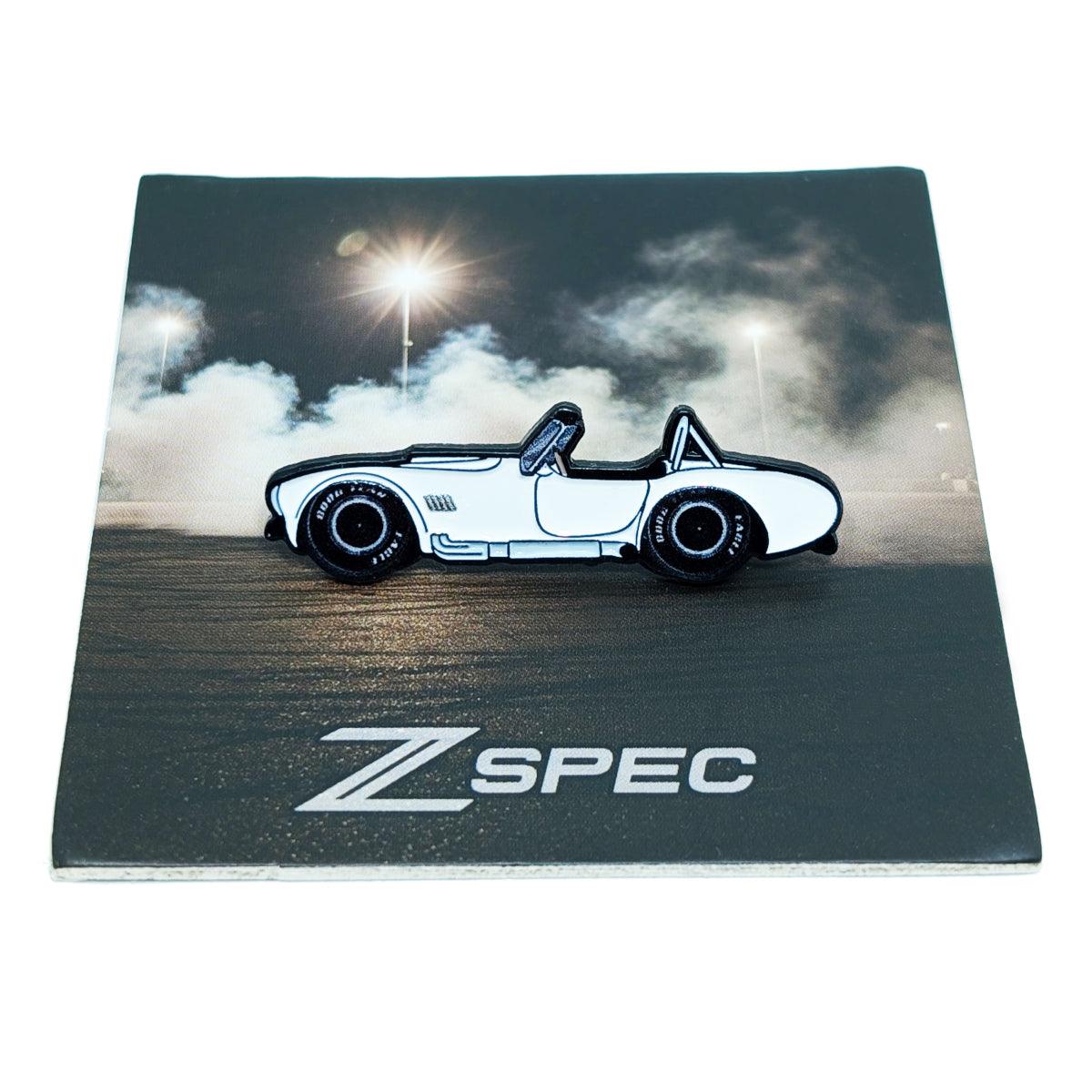 ZSPEC Collector Lapel / Hat Pin - Classic Cobra Muscle Car - Great for hats, backpacks...for display. Whatever your use, it's a great enthusiast gift.