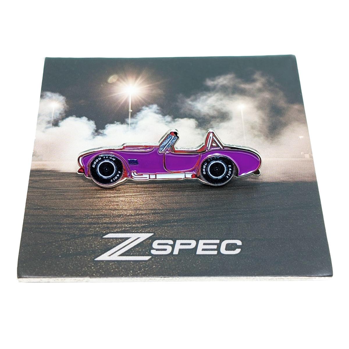 ZSPEC Collector Lapel / Hat Pin - Classic Cobra Muscle Car - Great for hats, backpacks...for display. Whatever your use, it's a great enthusiast gift.