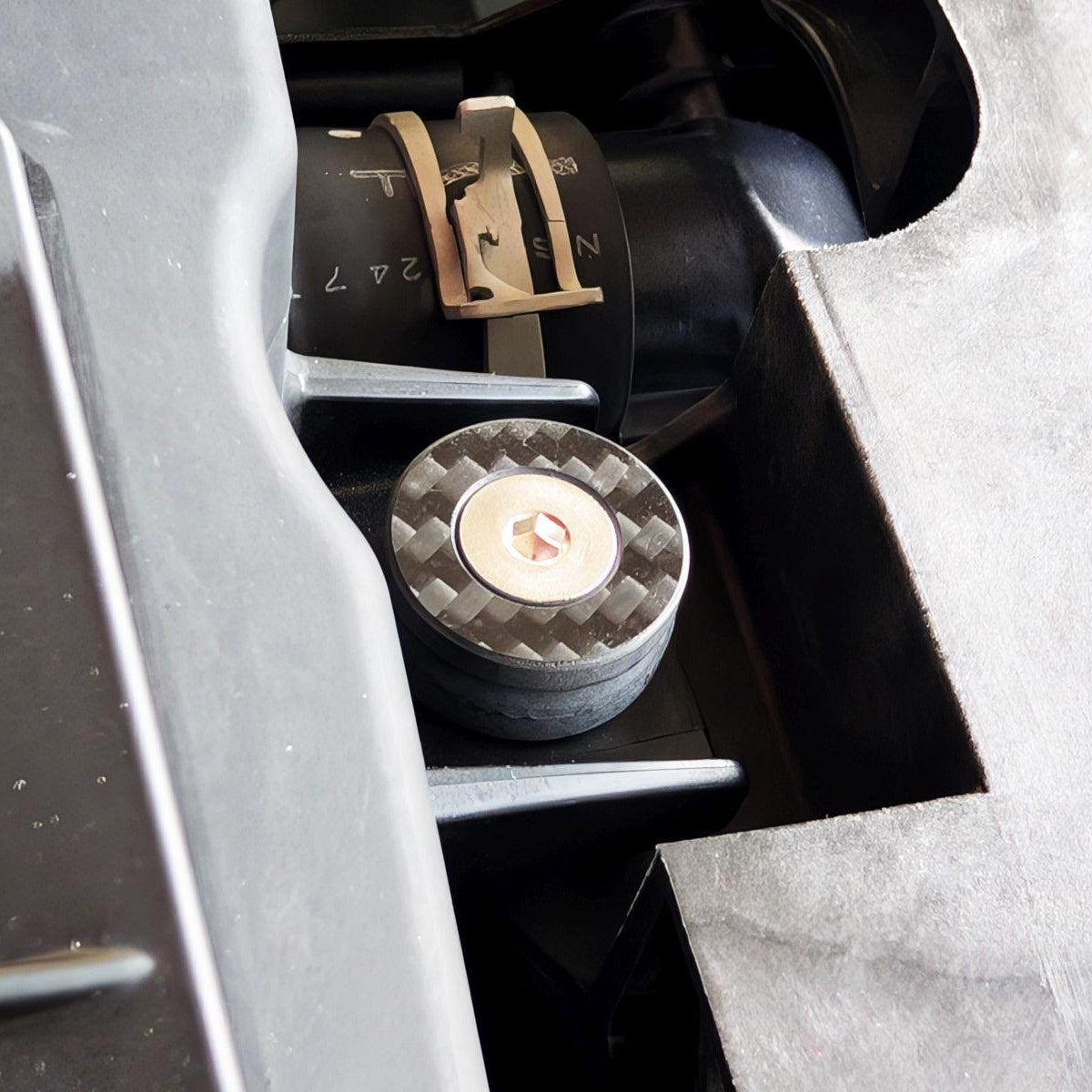 ZSPEC Carbon-Fiber Dress-Up Washers (Carbon-Weave Style), Sold Per Each, Great for automotive or other projects - compatible with DIN 7991 FHSC fasteners.