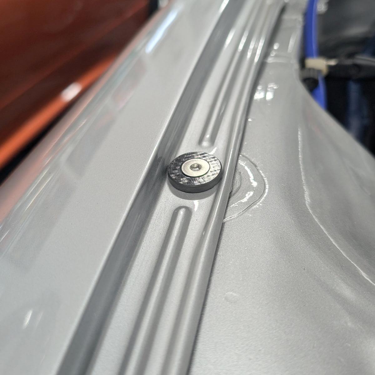 ZSPEC Carbon-Fiber Dress-Up Washers (Carbon-Weave Style), Sold Per Each, Great for automotive or other projects - compatible with DIN 7991 FHSC fasteners.