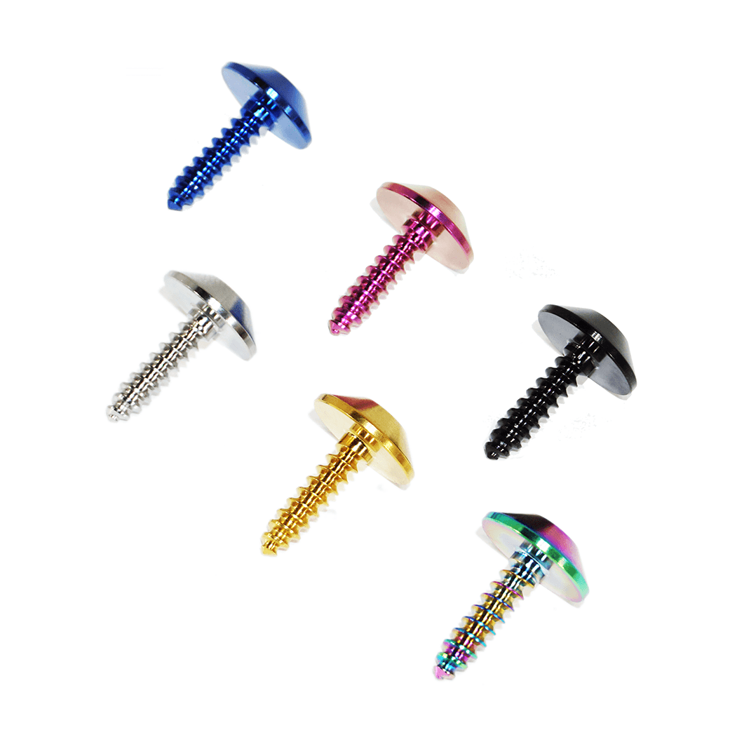 ZSPEC Coarse M4 x 16mm Fastener, Titanium Grade-5, per Each - ZSPEC Design LLC - Hardware Fasteners - body, body hardware, coarse, corvette, m4, per each, titanium - zspecdesign.com