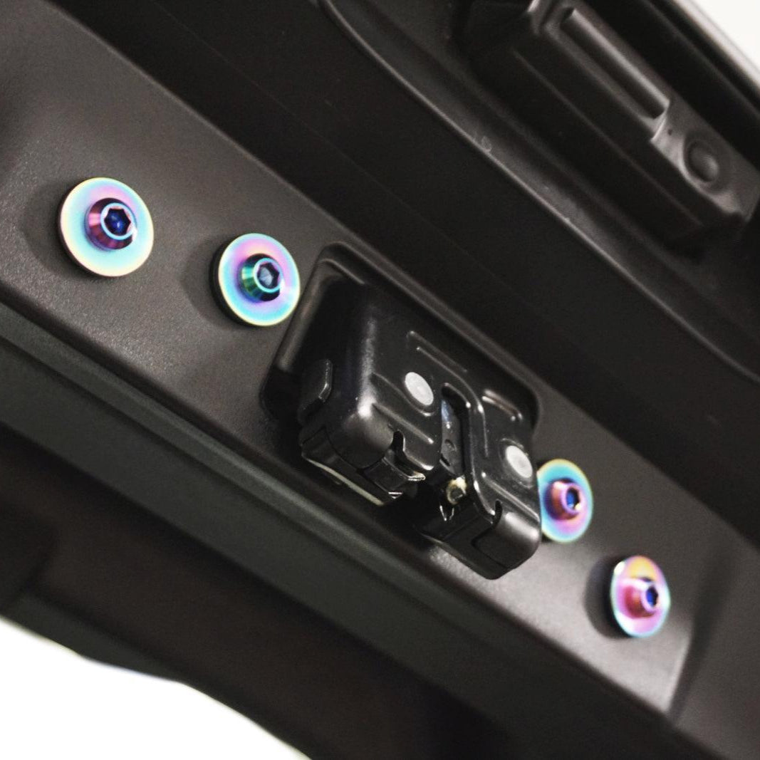 ZSPEC Trunk-Area Fastener Kit for the GR Corolla, Hinges/Struts/Latch/Tie-Down Hooks, Titanium - ZSPEC Design LLC - Hardware Fasteners - corolla, corolla gr, Fastener Kit, gr, toyota, Trunk Kit - zspecdesign.com