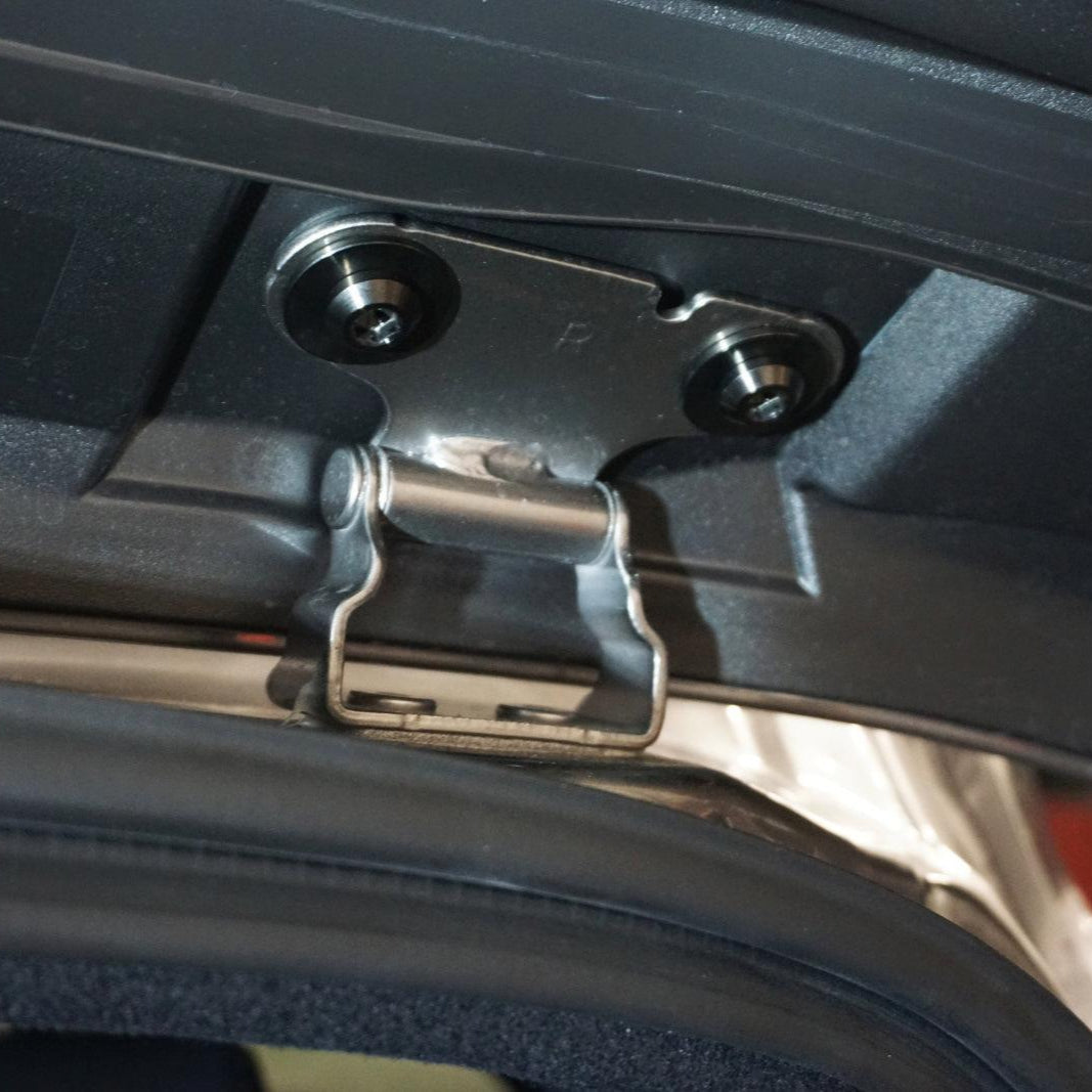 ZSPEC Trunk-Area Fastener Kit for the GR Corolla, Hinges/Struts/Latch/Tie-Down Hooks, Titanium - ZSPEC Design LLC - Hardware Fasteners - corolla, corolla gr, Fastener Kit, gr, toyota, Trunk Kit - zspecdesign.com