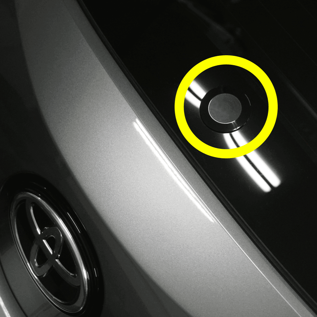 ZSPEC 44mm Rear Wiper Hole-Cover/Cap/Plug, Weatherproof, fits GR Corolla, Black - ZSPEC Design LLC - Hardware Fasteners - corolla, corolla gr, delete, wiper - zspecdesign.com