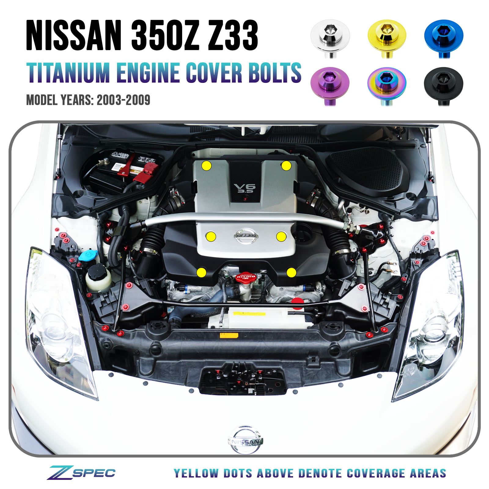 ZSPEC Front Struts Fastener Kit for '20+ Toyota Supra MKV GR A90, Grade-5 Titanium - ZSPEC Design LLC - Hardware Fasteners - a90, Fastener Kit, gr, mkv, supra, toyota - zspecdesign.com