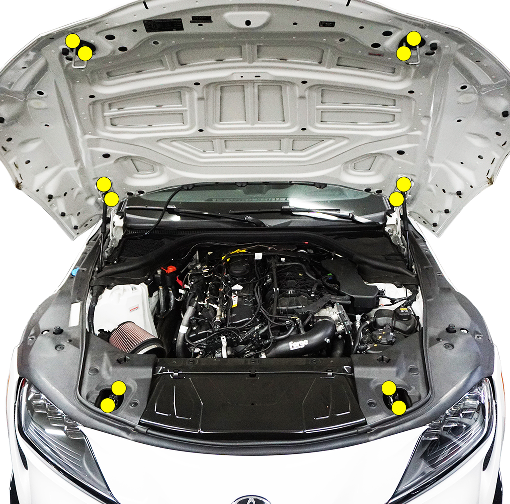 ZSPEC Hood Hinges/Latches/Catches Fasteners, Toyota Supra MKV GR A90