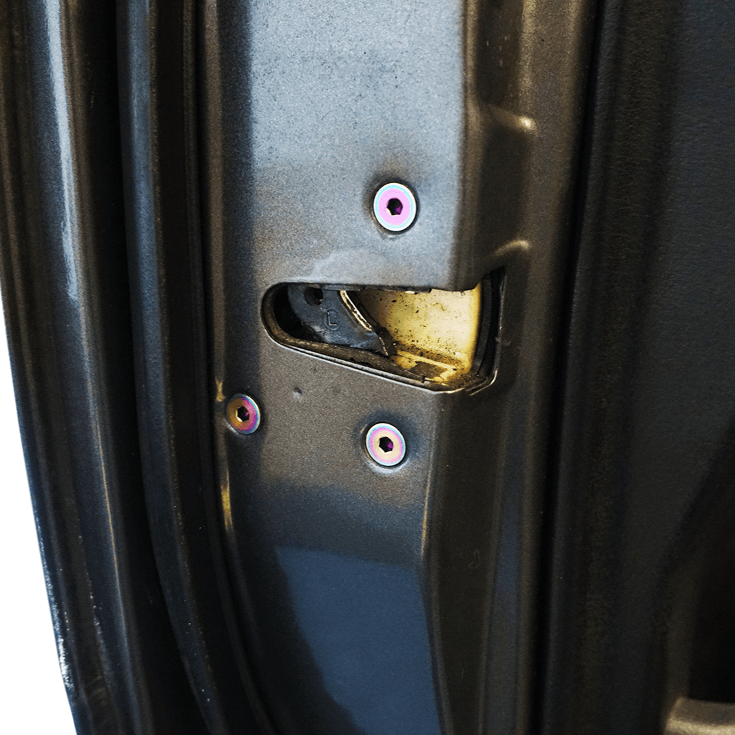 ZSPEC Dress Up Bolts® Fastener Kit, Door Jams Area for Nissan 240SX S13 (& Silvia), Titanium - ZSPEC Design LLC - Hardware Fasteners - 240sx, door, door jam, Fastener Kit, nissan, S13, Silvia - zspecdesign.com